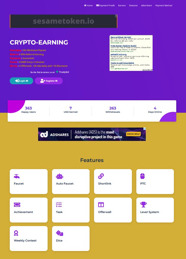 Crypto-Earning